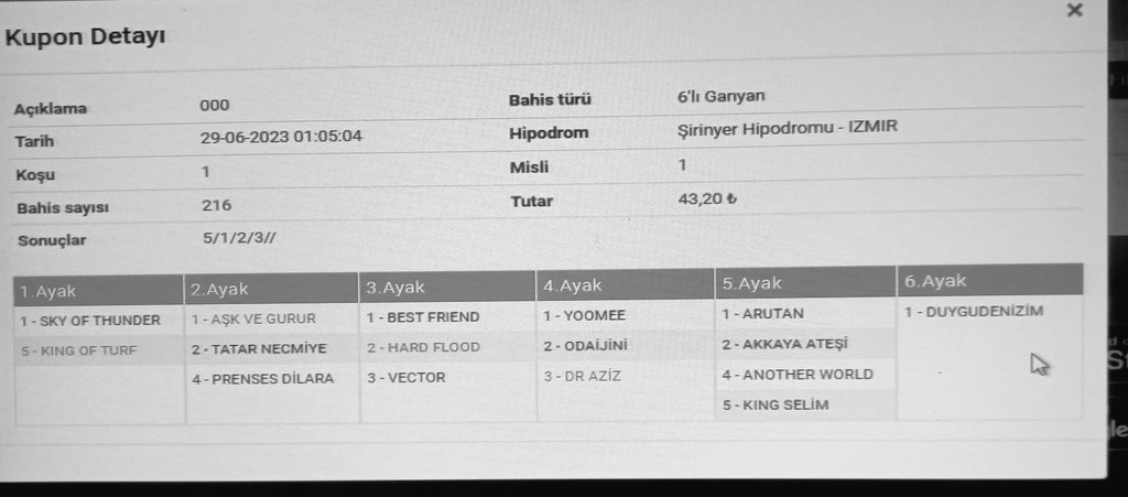 Izmir birinci altili