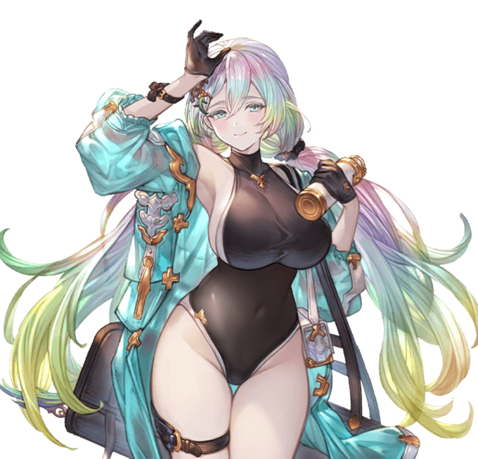 水着クピタンが競泳水着タイプでも激エロだったな、と思ってコラしました。許してください。 