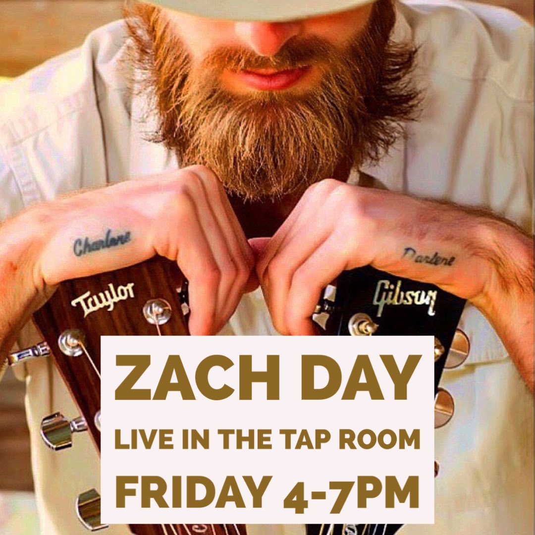 Join us this Friday in the Taproom….

Zach Day is back and we are happy to have him playing in the taproom this Friday 4-7pm.

Totem Ranch Waters, Frozen Gin &amp; Tonics, &amp; “El Jefe” Totem margaritas are flowing plus a handful of new “R &amp; D beers” off our Pilot System!

Cheers 🍻