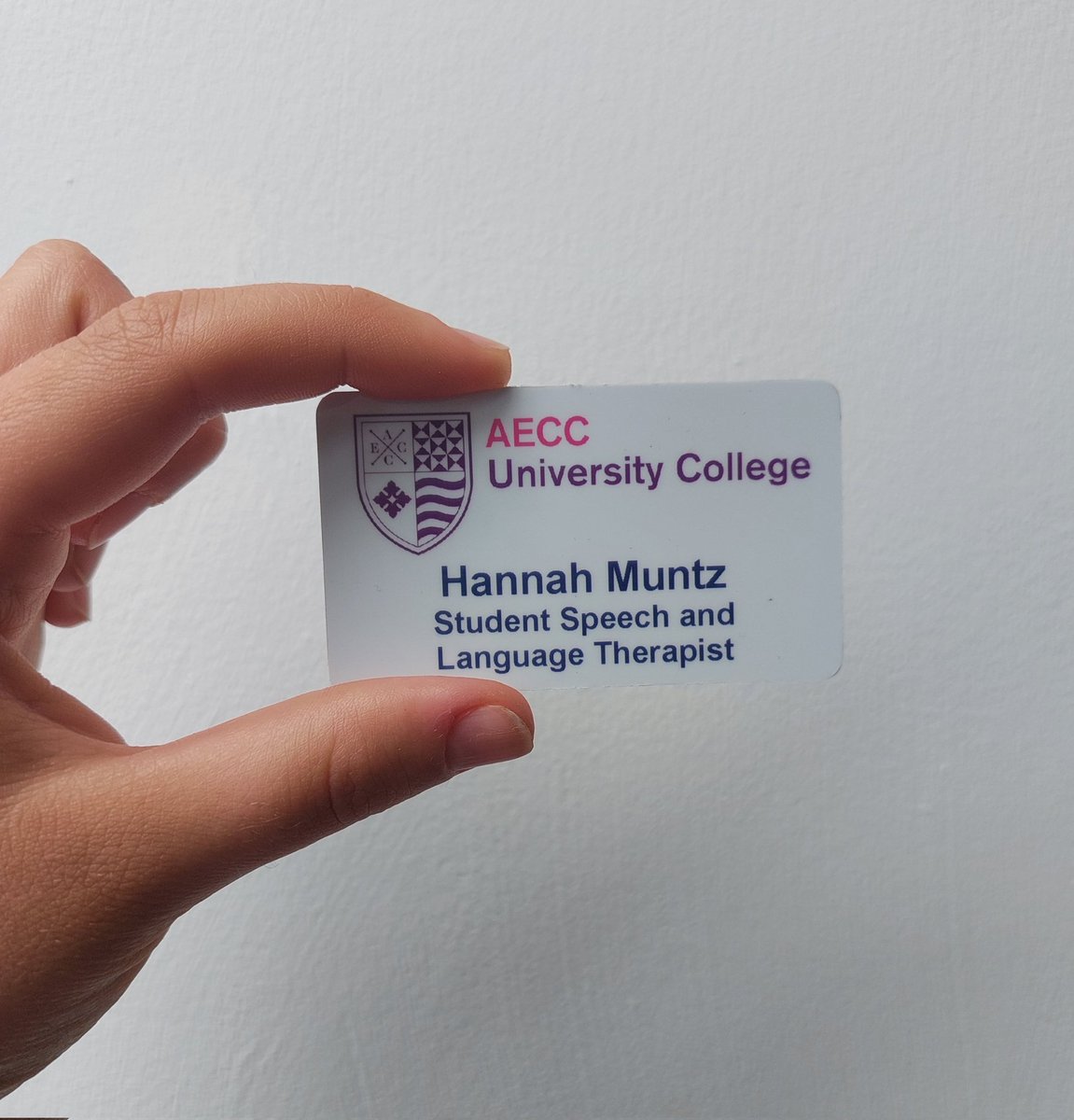 hannahslt2b's tweet photo. Simulation placements complete! ✅️ now for the real thing! Roll on 6 weeks of trying not to lose this badge 🙄 #SLT2B https://t.co/OqoU6WxBLU