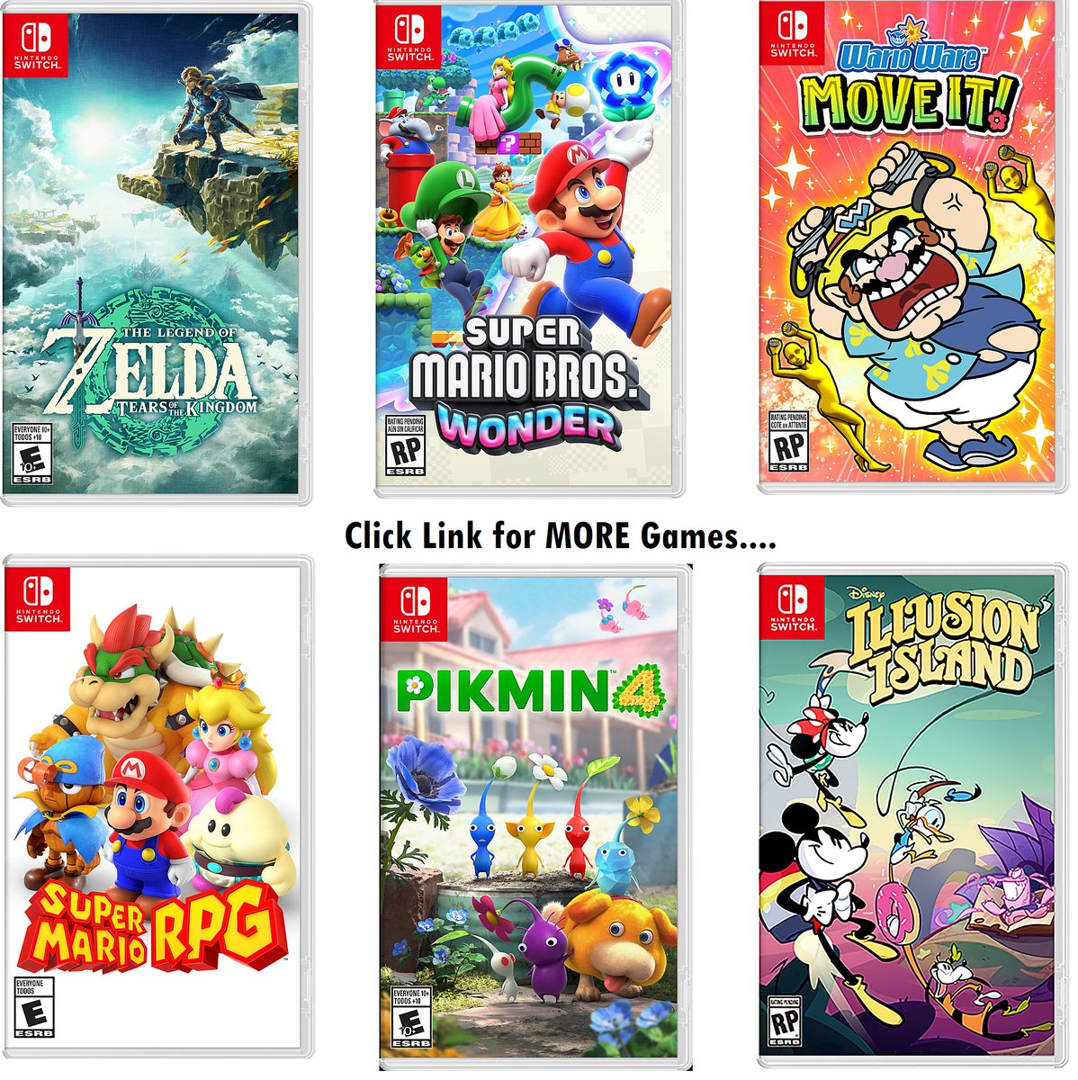 Nintendo Switch Video Games ⭐Buy 2 and Get 1 F R E E ⭐ Love the Selection! mavely.app.link/e/AY8BIaAT1Ab ad #NintendoSwitch #videogames #gamers #deals