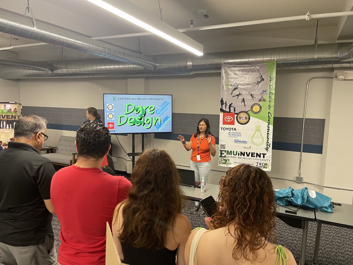 At Dare2Design program at SPARK East in Ypsi. #mistem #mistemregion2 #dare2design