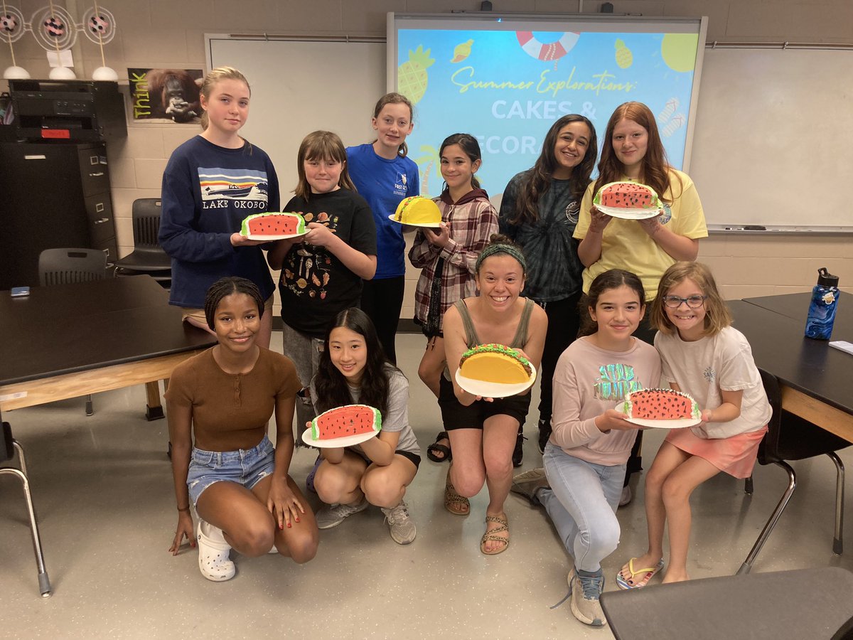Today was the last day of teaching Cake Decorating at Summer Explorations! It has been an amazing time! I’m so grateful for the opportunity to get some of our middle school students across the district excited about FACS!
