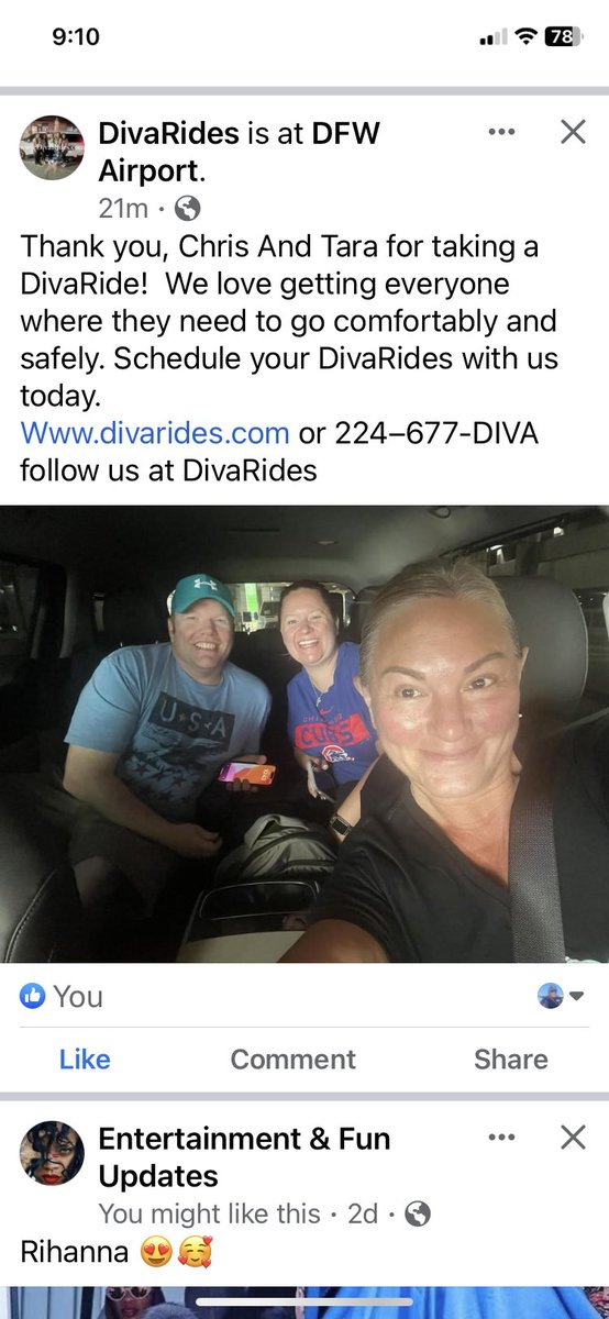 MichaelVick's tweet photo. DivaRides at it again driving women and couples safely to their destination. 
#divarides
@DivaRides 
They’re now accepting applications/hiring across the USA. Apply now or book a ride with DivaRides today! 

https://t.co/2pJPFO1LZt https://t.co/yAWCMRI20g