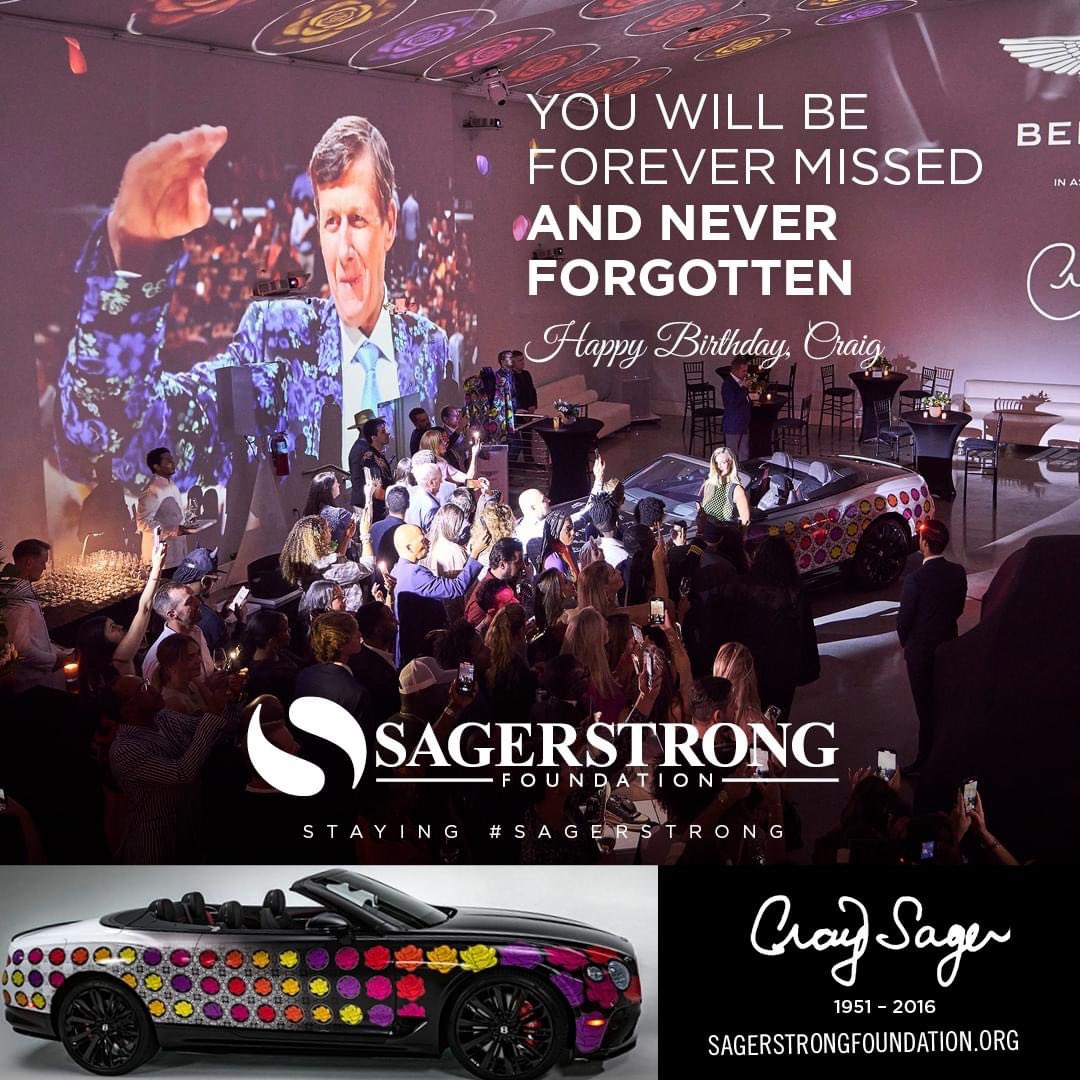For all the miles traveled in your memory this year &amp; for all the stories that were shared about how you impacted others... Here’s to you, Craig, happy heavenly birthday!
#CraigSager #bloodcancer <a href="/nba/">NBA</a> @nbaontnt <a href="/nbacares/">NBA Cares</a> <a href="/MDAndersonNews/">MD Anderson News</a> <a href="/NBAhistory/">NBA History</a> <a href="/hoophall/">Basketball HOF</a> <a href="/TheVFoundation/">The V Foundation for Cancer Research</a>