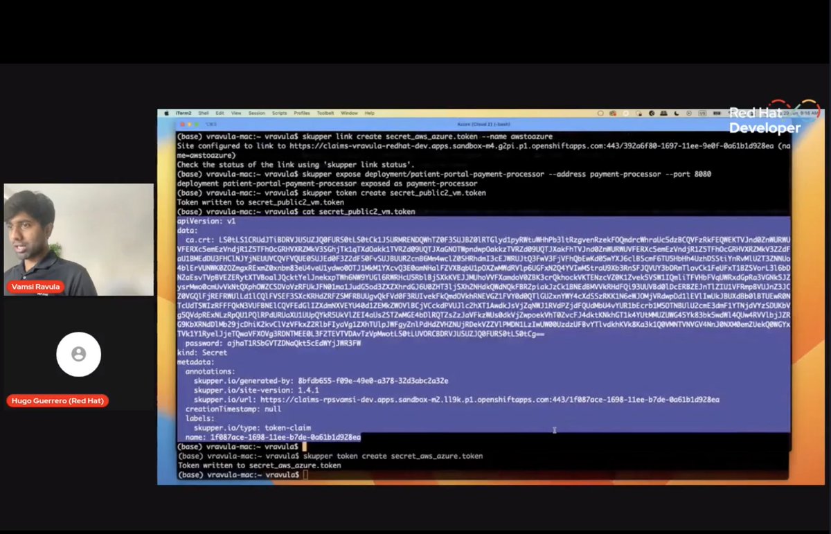 evanshortiss's tweet photo. @vrps90 showing Skupper in action at @rhdevelopers Dev Nation day: https://t.co/xnqx8Civ7Q https://t.co/H7lz9eAaPu