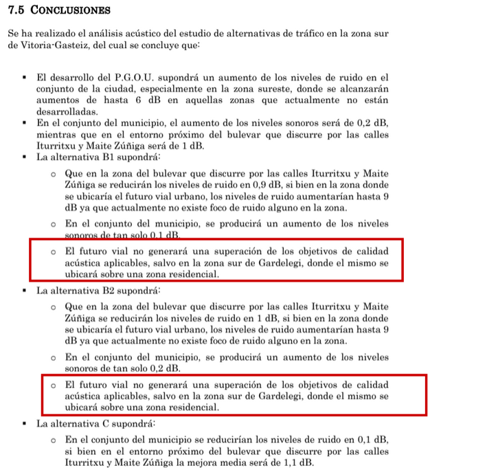 guilleaer's tweet photo. @vitoriagasteiz @BeaArtolazabal En Goikolarra ya sufrimos el ruido que causa la A-2124 atestada de camiones y coches a velocidad descontrolada. Ojo con las propuestas B1 y B2 que empeorarían claramente la situación como reconoce el informe @arelegi https://t.co/j0QRdo6f5D