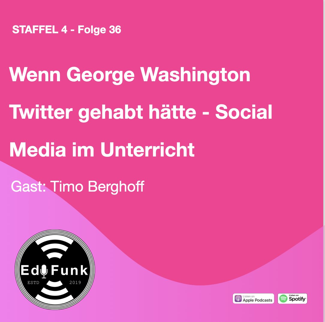 👉Social Media im Unterricht- unbedingt reinhören! danke @TimoBerghoff