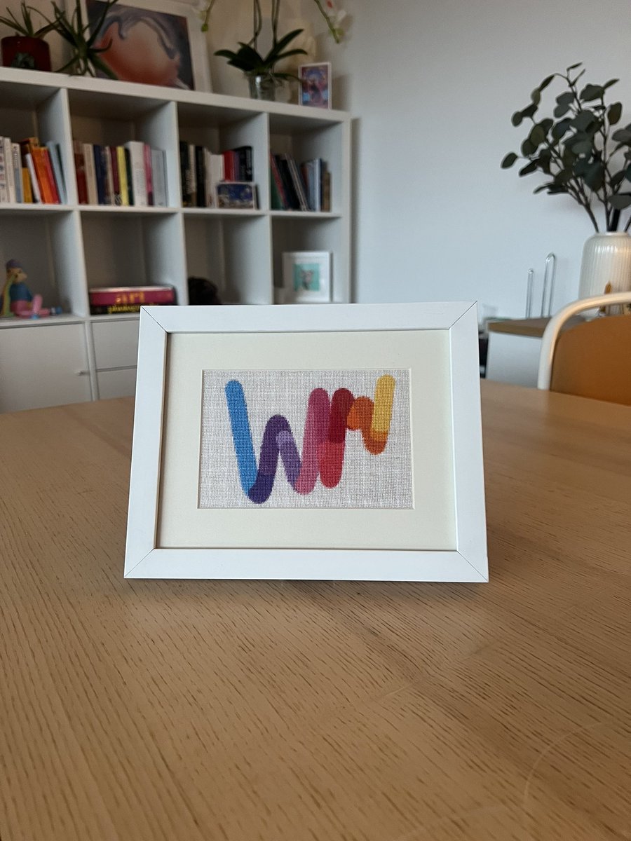 Squiggle #1166 embroidery ❤️

<a href="/squiggleDAO/">SquiggleDAO</a> <a href="/ArtOnBlockchain/">Erick / Snowfro / 🦩 / LAO / #️⃣ / 🔴</a>