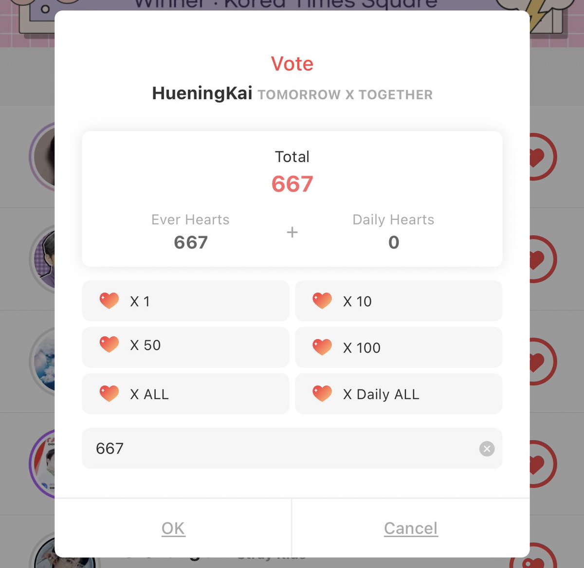 🗳️ BIRTHDAY POLL CHOEAEDOL

MOA THIS POLL WILL END ON JUNE 30TH PLEASE MAKE SURE TO VOTE! 📢 HueningKai is currently third place 🚨🚨