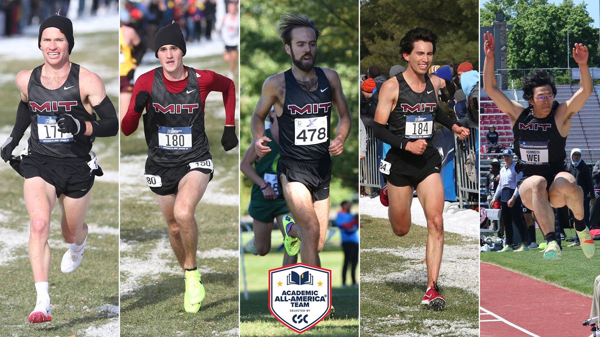 Led by @CollSportsComm D3 MXC/Track and Field Team Member of the Year Matthew Kearney, the @MITTFXC men's team landed five on the CSC Academic All-America Teams, including four on the First Team! tinyurl.com/4xp6z7p6 #RollTech #419andCounting @NEWMACsports