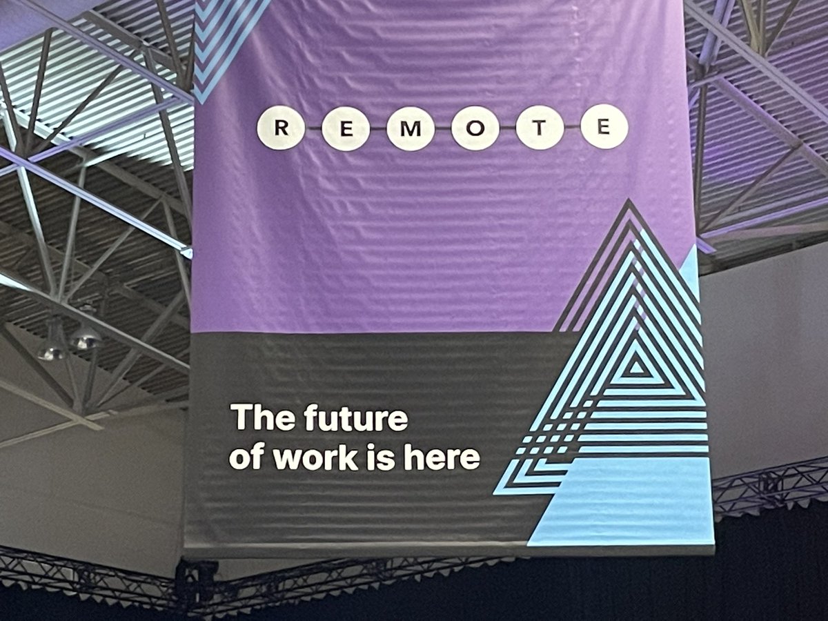 noeltoolan's tweet photo. #CollisionConf Sagar Khatri CEO of @UseMultiplier and #Vancouver Mayor @KenSimCity talk #remotework #distributedwork and #returntooffice “battle” … https://t.co/iZ2EboMCbk