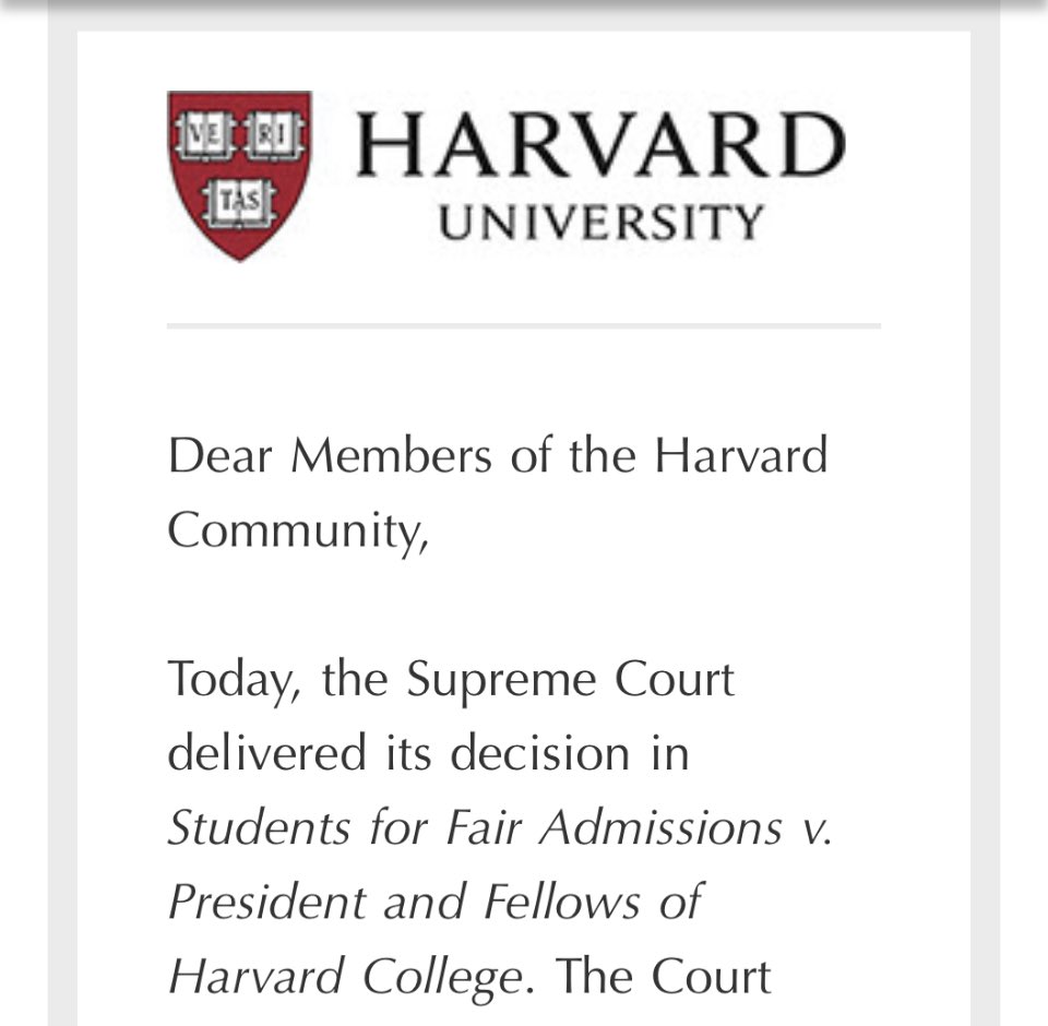 julito77's tweet photo. .⁦@Harvard⁩ sent a mass email to its entire community today https://t.co/v6ir91ulpi