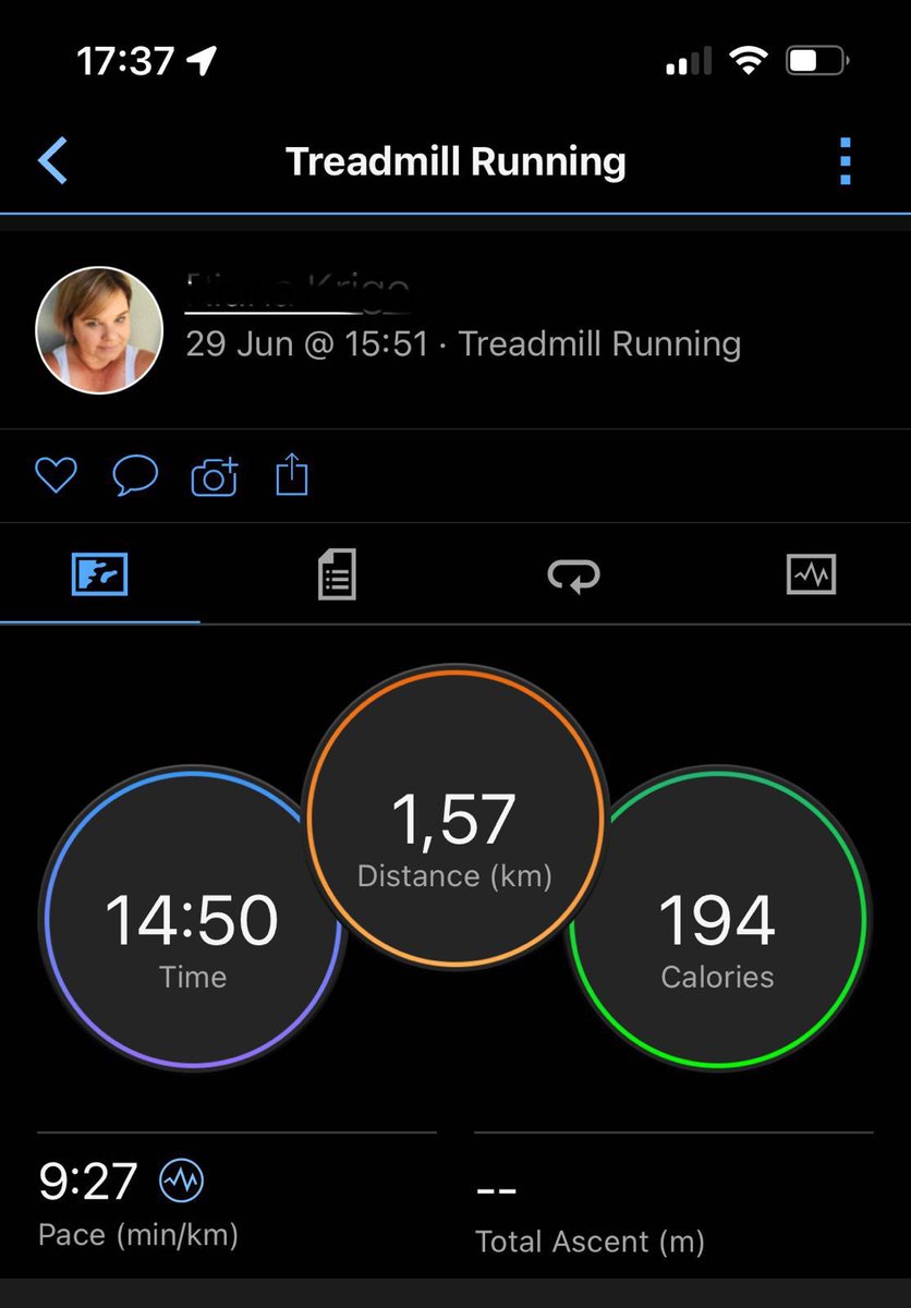 riridiamond7912's tweet photo. Did a short treadmill walk to warm up for my first shape class since my little accident! #shapeclass #virginactive #fun https://t.co/wHObL0BUcJ