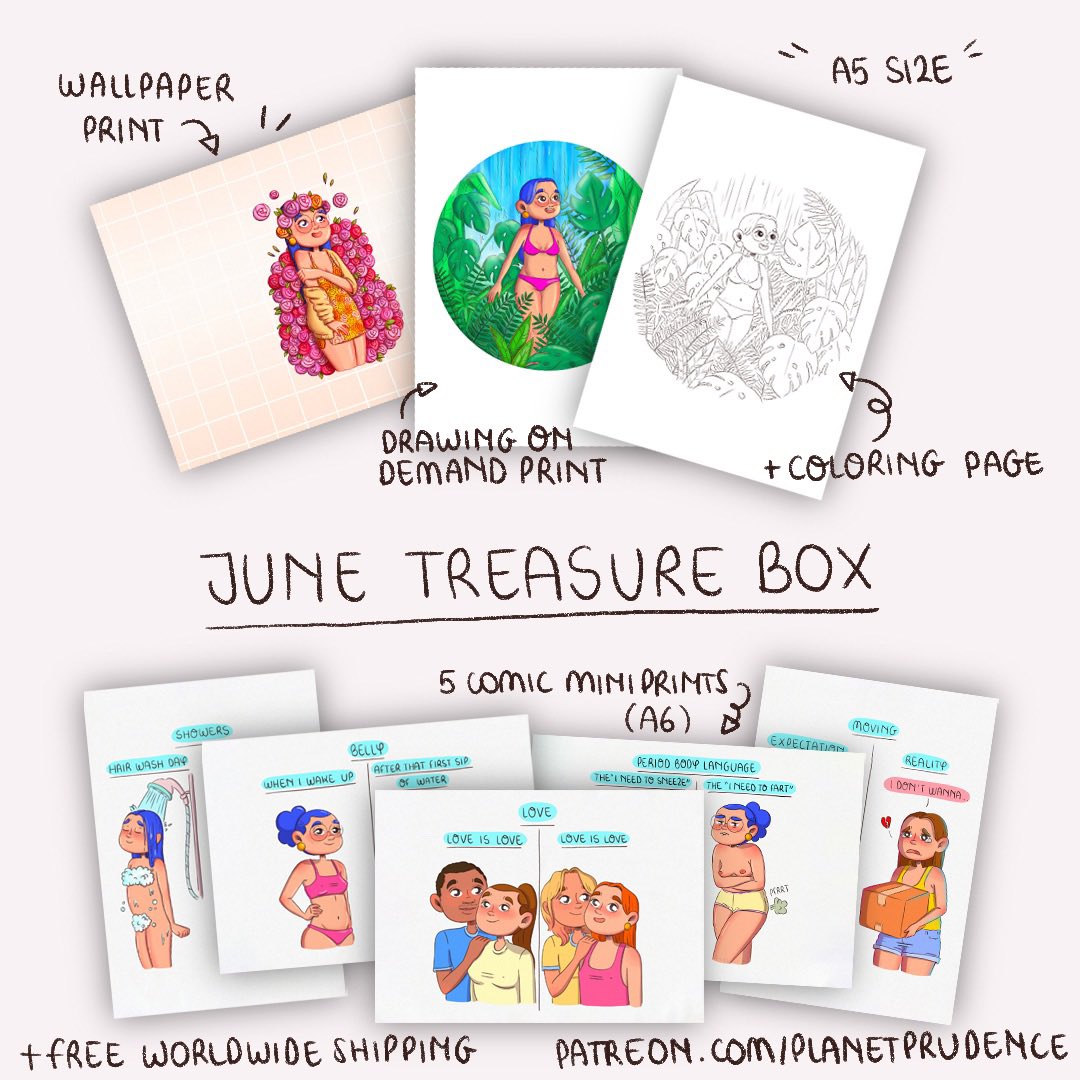 ✨ LAST CALL ✨ calling everyone who still likes to get this print because these are the last days you can pick up one of my Treasure Boxes for June 😱💜

Sign up before the end of June in the Treasure Box tier if you’d like to get your hands on these 💜

patreon.com/planetprudence