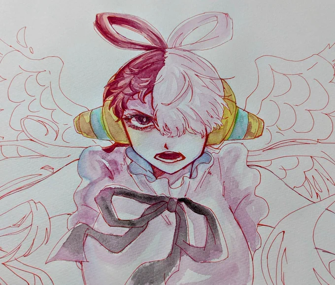 スケッチブック漁ってたら途中で断念した過去絵ウタちゃんが出てきた