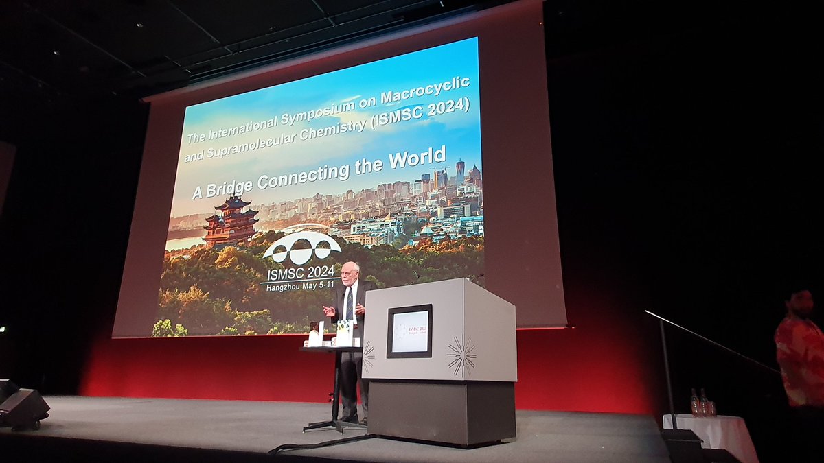 And finally we have @sirfrasersays Fraser Stoddart here at #ISMSC2023 to tell us all about the next ISMSC meeting #ISMSC2024 in Hangzhou in China in 5-11 May 2024. Hangzhou is one the most picturesque cities in China. This is clearly set to be an excellent meeting!