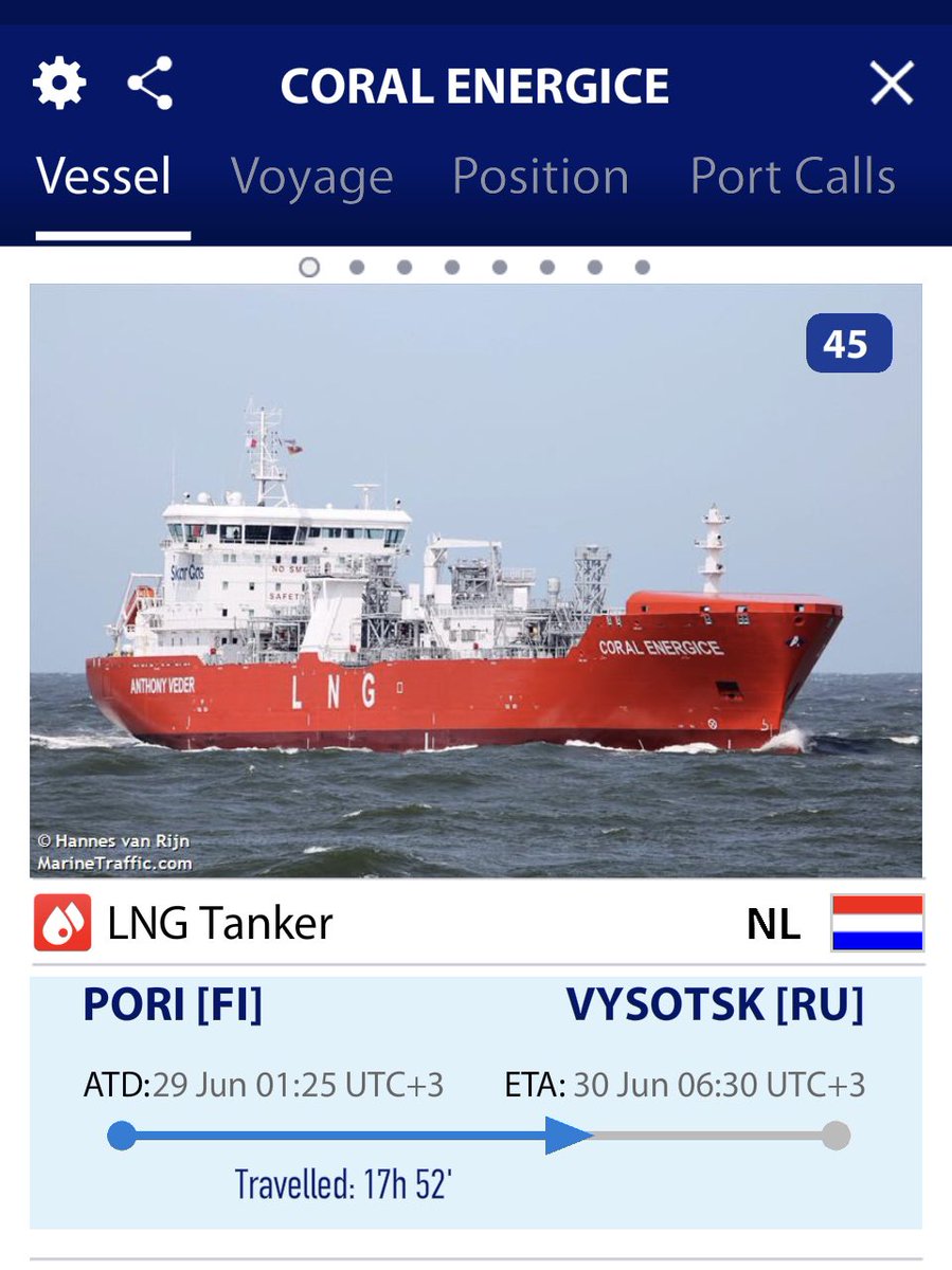 Ei se Gasum sitten lopettanutkaan LNGn tuontia suoraan Venäjältä. Kokka on taas kohti Uuraan terminaalia.