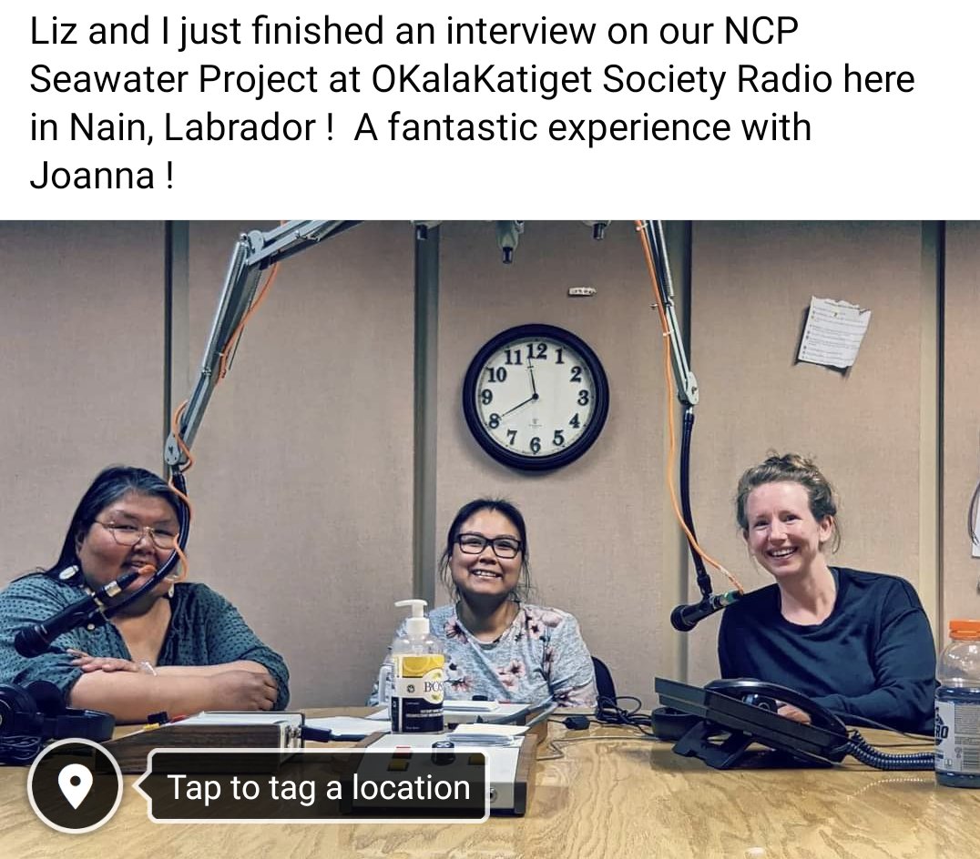 EcccAmber's tweet photo. Liz Pijogge from the Nunatsiavut Government and I interviewed below 👇 #science #Arctic #contaminants @JanekirkHg @amilaods @DCGMuir https://t.co/m8cg9QhL7K