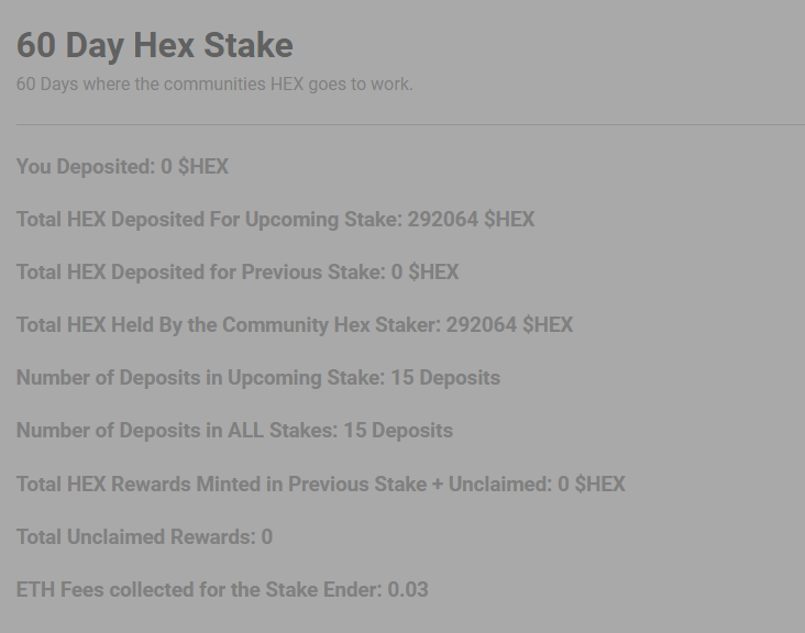 GiftIt5's tweet photo. The #HEX community staker now has 292k #eHEX locked in the perpetual staker. 29% of the way there until the stake starts and the snowball effect begins.
Once the staker starts, #WAATCA holders, #PLSD stakers and registered #PLSB lockers will earn trustless #HEX yield. https://t.co/SBhxhqK2G8