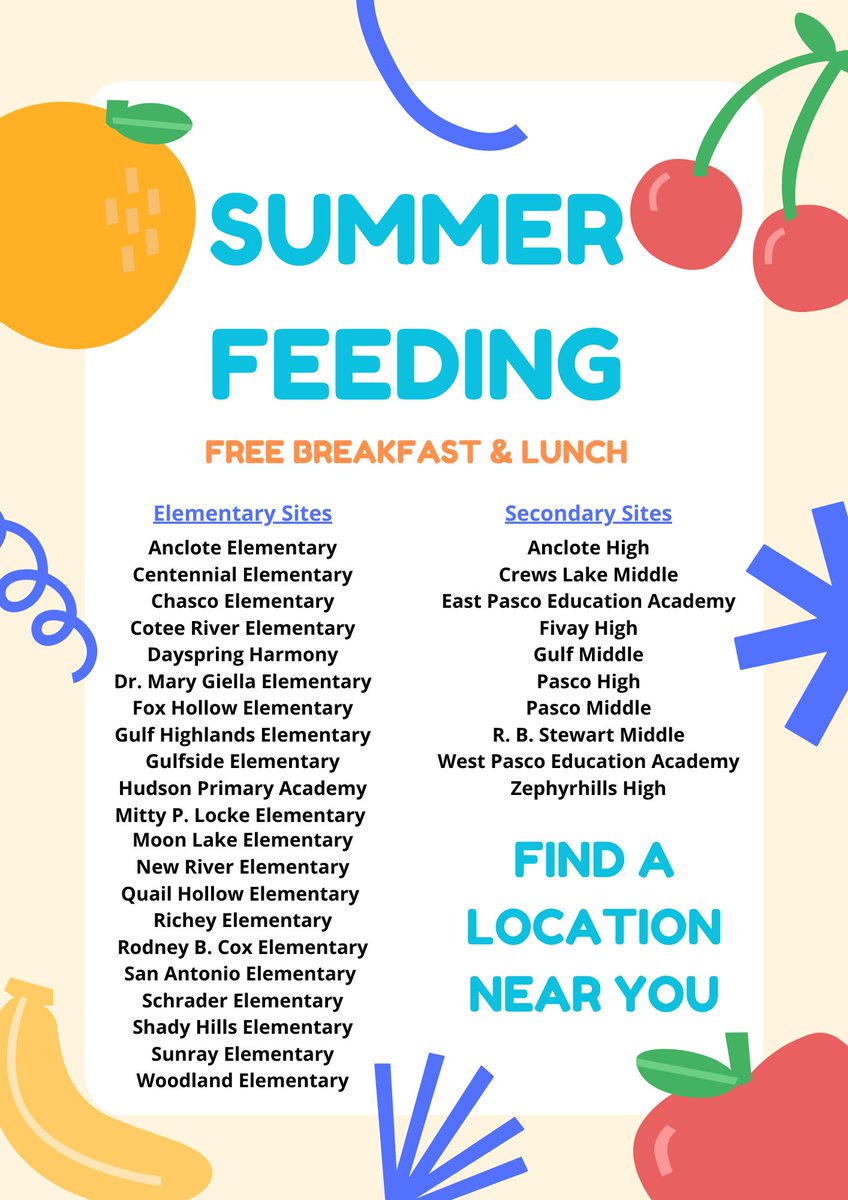 Pasco lunch menu online
