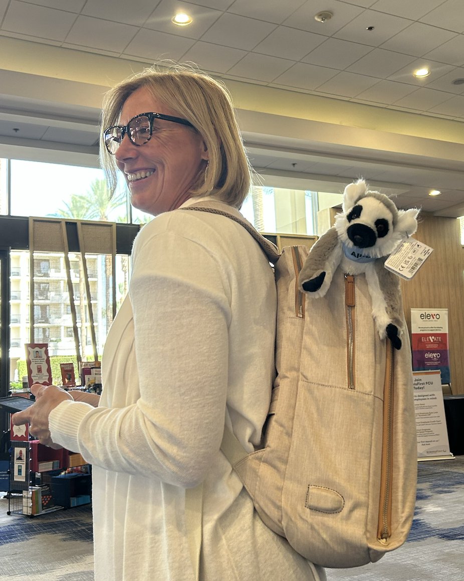 AlludoPlay's tweet photo. Day 2 of @RCOEedtech @RCOE #HumanizingEducation Summit! Are these not the coolest educators you've seen sporting their Alludo lemurs? Great discussions on #equity #leadership and #innovation https://t.co/4u9gw9iOSg