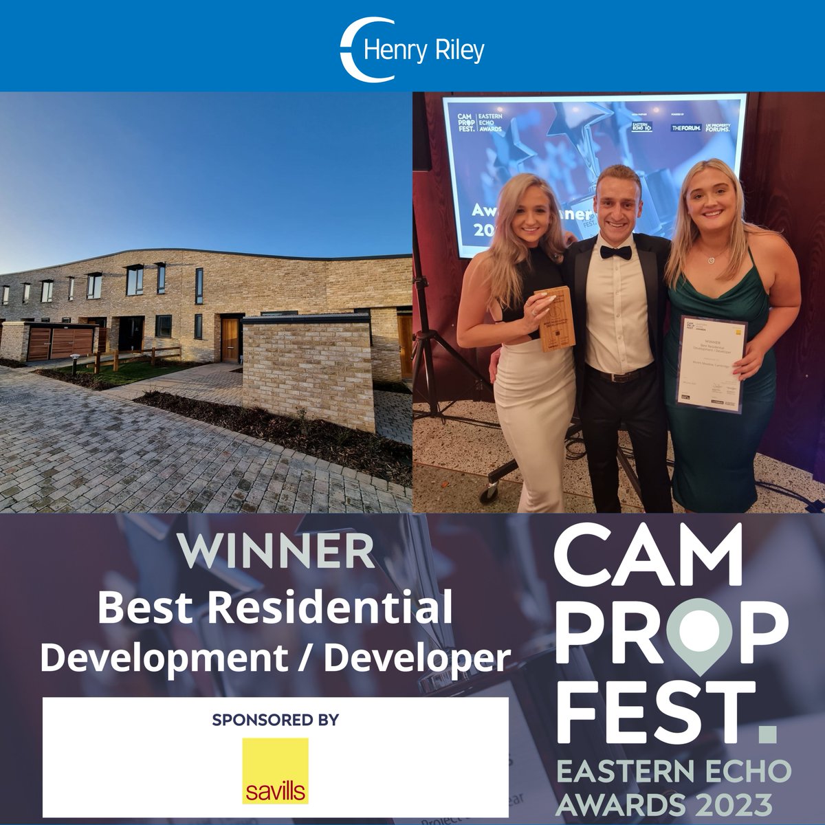 TSARiley's tweet photo. We were delighted to accept the award for Best Residential Development of the Year last night at the Eastern Echo Awards by @UKPFEvents. Joined by our client and the rest of the project team, it was great to celebrate the project's success.

#EEAwards23 #EasternEchoAwards https://t.co/AH4LkKBoJ2