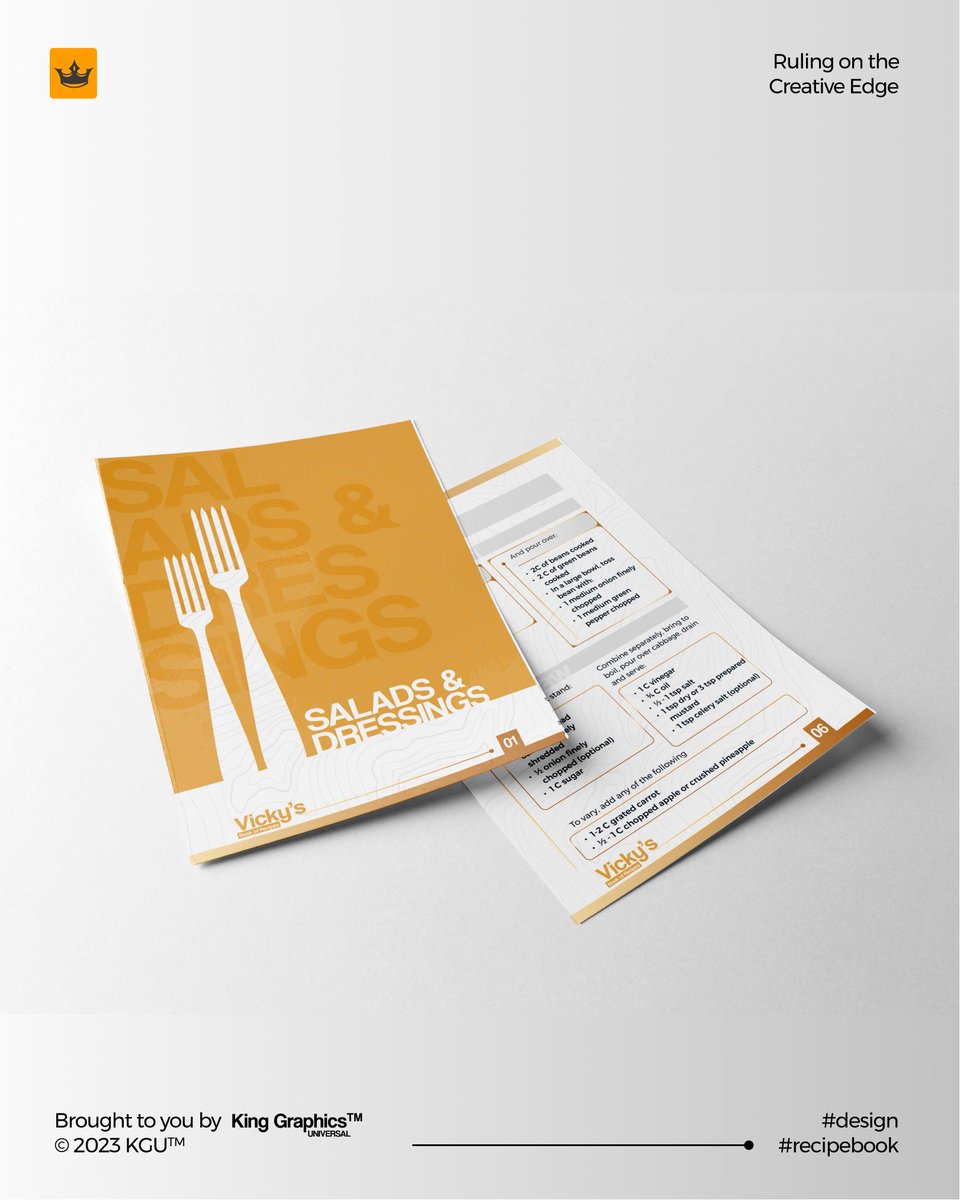 BobgaHermann's tweet photo. We designed a recipe book for the talented Cook, Mme. Tambe Victorine. It's colorful, modern, and easy to follow. You'll love her dishes! 
Check out some of the pages in our stories, and as always, Stay creative!

 #design #recipebook #vickycooks https://t.co/6f8pIHoJvX