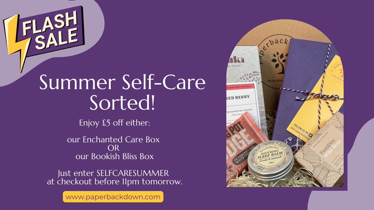 Need a little summer self-care? We've got a 24-hour flash sale on two of our most popular gift and treat boxes - our Bookish Bliss box & the Enchanted Care box.

Just enter SELFCARESUMMER at checkout to get £5 off when you order either box!
#BelfastHour #CoffeeAndHeroes
