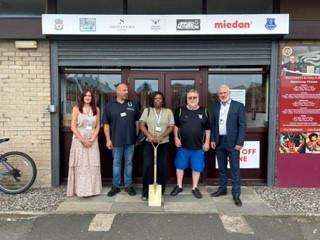 #CP50 at the wonderful Kirkby Boxing Club, where our People on Probation use a range of skills from carpentry to fencing to support a precious community resource.  Head of St Helens & Knowsley PDU, Ops Manager, a Supervisor and our Administrative Support all supporting #CP50