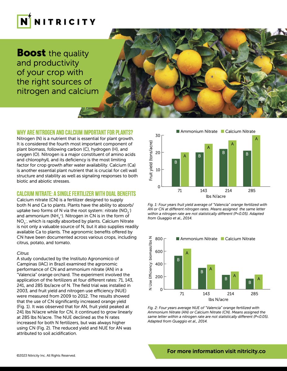 Calcium nitrate is a fertilizer with dual benefits, delivering both calcium and nitrogen to crops. Read more about how this fertilizer can boost crop quality and productivity: nitricity.co/renewable-fert…

#fertilizer #nitrate #climatesmartfertilizer