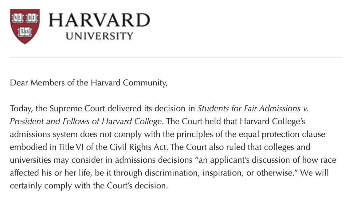 Harvard to turn to essays, it says in an email -