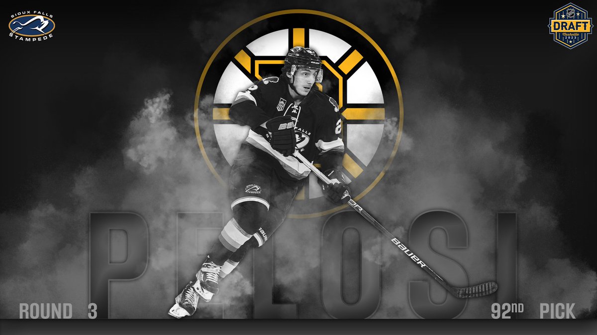 Hey Mr. <a href="/ChrisPelosi2/">Chris Pelosi</a> in the top 100 is pretty decent yeah?

<a href="/NHLBruins/">Boston Bruins</a> got a great one with the 92nd pick in round 3!

#GoPede🦬 X #NHLBruins

#NHLDraft2023