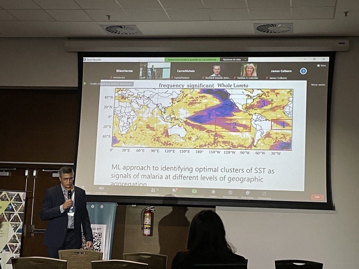 William Pan, Duke University, talks about the data flowing into a climate Early Warning System for malaria, #SRI2023