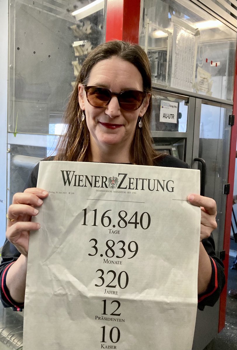 Andruck der allerletzten Ausgabe der ⁦⁦⁦⁦<a href="/WienerZeitung/">WZ | Wiener Zeitung</a>⁩.