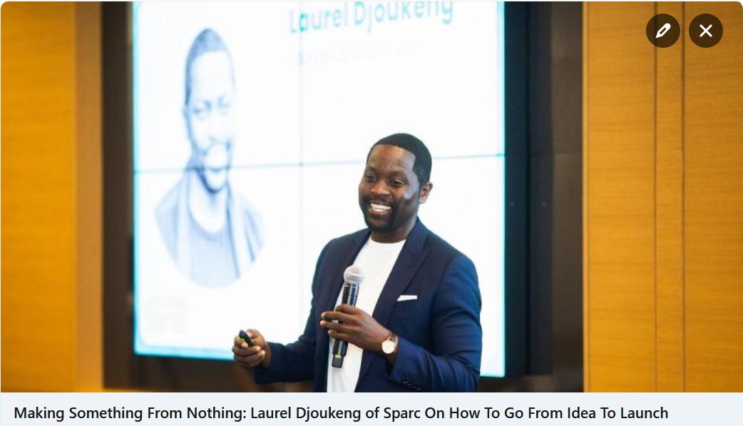 Authority Magazine and <a href="/dougnoll/">Douglas E. Noll</a> we appreciate the feature article on our Founder, Laurel Djoukeng. Thank You.

medium.com/authority-maga…

#Sparc #SparcTheWorld #ThePeopleCentricMarketplace #authoritymagazine #authority #Magazine #entrepreneurmindset #entrepreneurship #entrepreneur