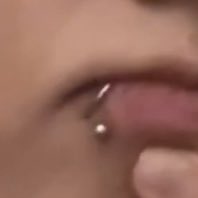 jungkook's new lip piercing