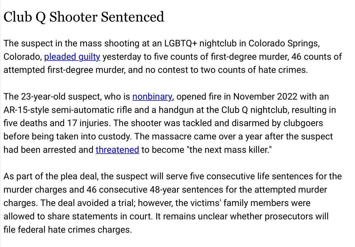Leicester_Sheep's tweet photo. Reading the news we find two things can be true at once. 1. Protected groups get SERIOUS Justice when they are harmed. 2. Guns were never the problem, only a failed legal system that released a psychotic killer into the population and waited for him to carry out his threats. https://t.co/Tq95207pXG