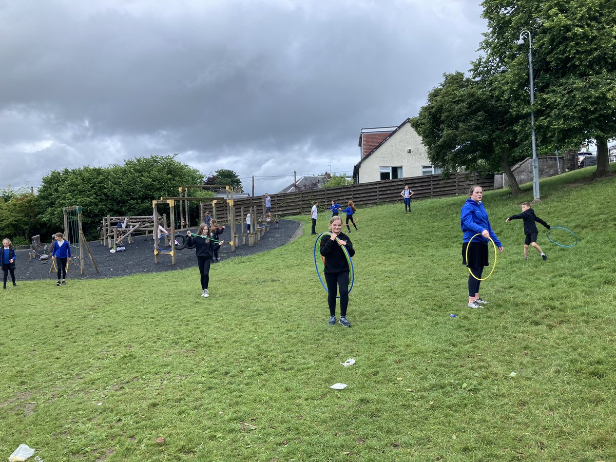 P7BWPS's tweet photo. Having some fun outside with friends in our final week of P7!🤩 https://t.co/KGCHQtY8ML