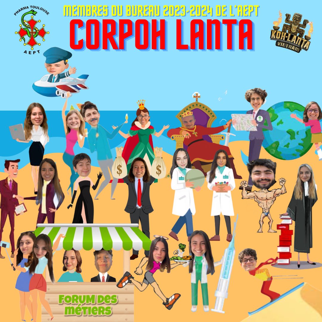 Hello tout le monde!
Voici les nouveaux aventuriers (ou membres) de la tribu 2023-2024 fraîchement élus ... et leur sentence est irrévocable.
Ils vous préparent une année pleine de surprises. 
À très vite! ❤️💛