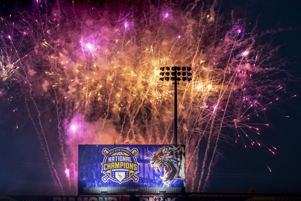 LSU: Home of the 2023 National Champions. Congrats, @lsubaseball!💜💛 #ThePowerhouse