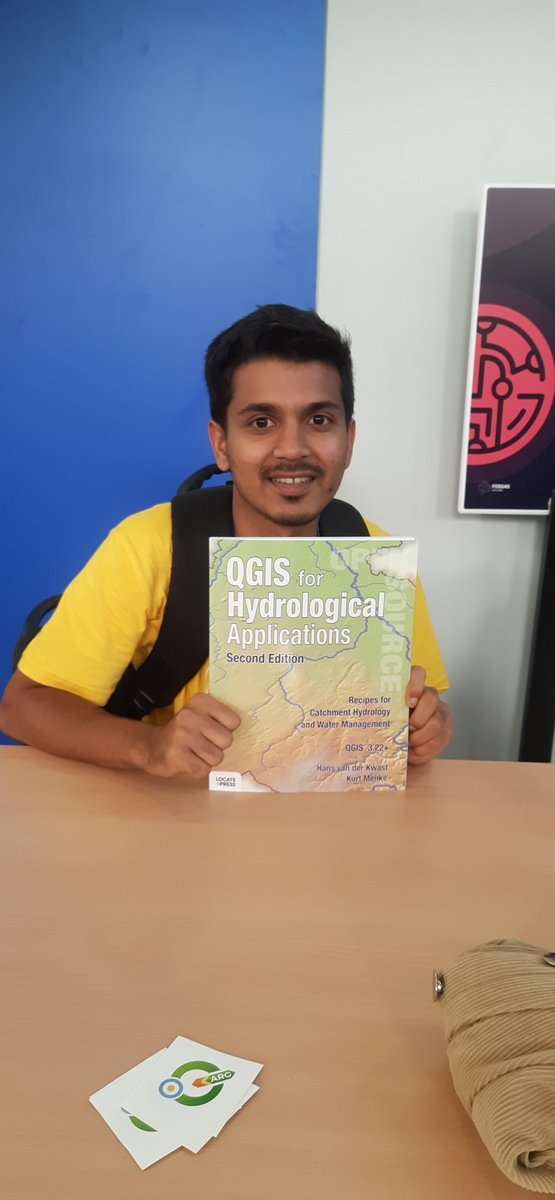 How lucky should I be to get a signed copy of #QGIS for Hydrological application (2nd edition) book by @hansakwast and @geomenke? Grateful!
#FOSS4G2023