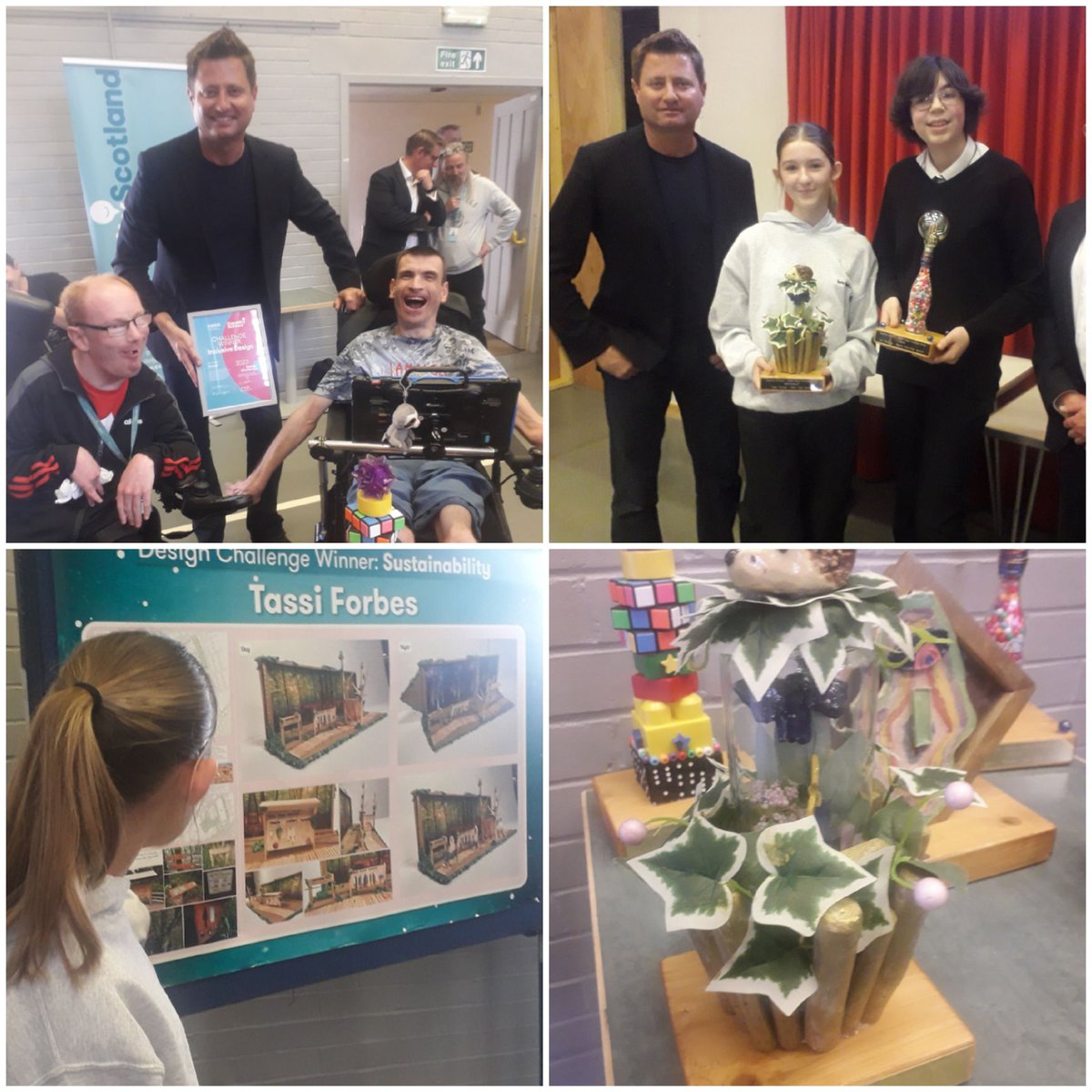 MOBIEhome's tweet photo. A wonderful day in Perth at the finals of the @CapabilityScot Bertha Park inclusive community young persons' design challenge.  Five brilliant finalists.  Congratulations Isla and Tassi, joint winners for their community hub and sensory wildlife trail designs. @AndersonBellChr https://t.co/m2B6x6o4S0
