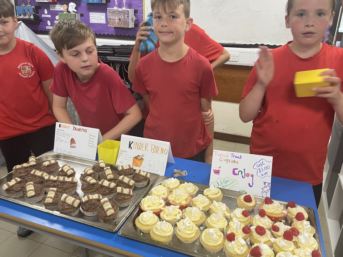MelthamMoor's tweet photo. Y6 enterprise project today. Our own recipe designs, costed &amp; sale price set, made &amp; then some brilliantly confident sales tactics employed. 250+ buns made and sold out. Tomorrow we calculate which team made the most profit #MMMaths #MMDT #MMpshe https://t.co/KkkJQBZok7