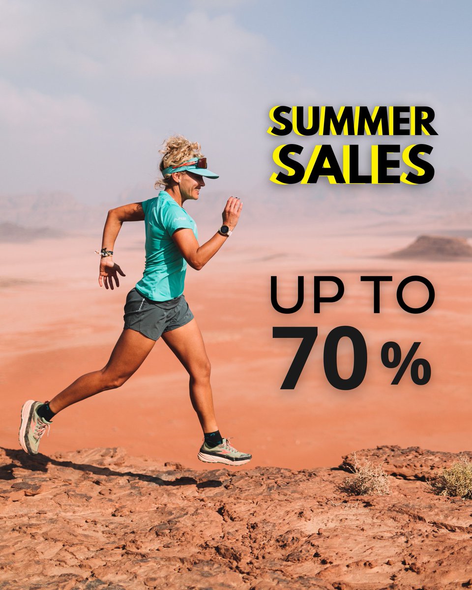 🚨🏜️ The Summer Sales are launched!

Benefit from discounts going up to 70% on a wide range of products 👉 waa-ultra.com

#WAA #Sales #Running