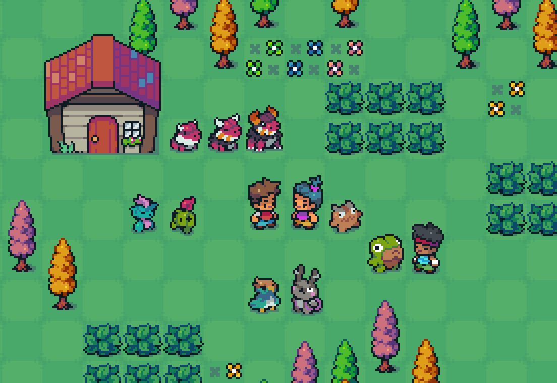 My next game is called Monsterpatch!

It's a monster collector auto battler roguelike with a wacky and dark story that is a commentary on the predatory practices of gaming corporations on today's youth