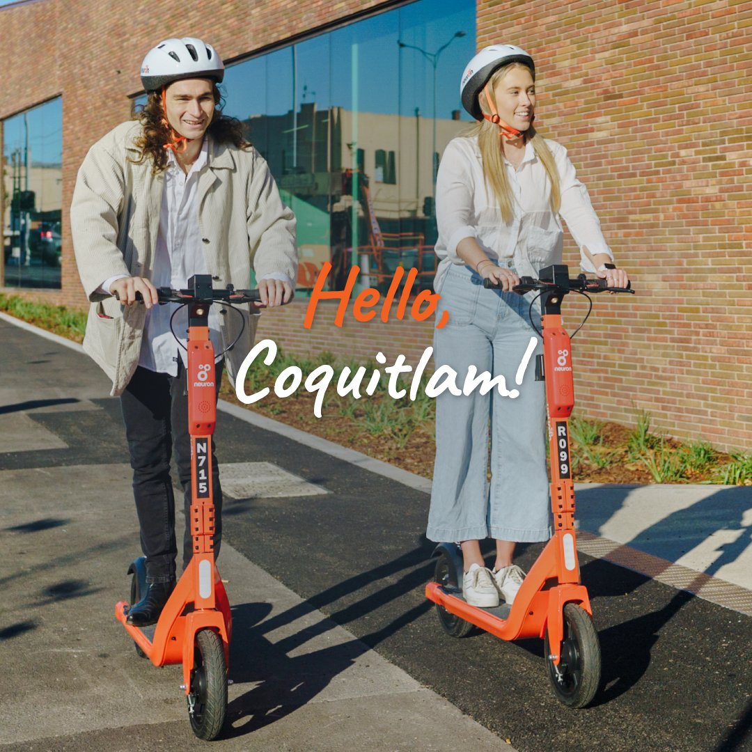 Neuron Canada (@rideneuron_ca) on Twitter photo Neuron’s e-scooters and e-bikes have arrived in <a href="/cityofcoquitlam/">City of Coquitlam</a>! 🛴🚲🧡 Riders can benefit from the world’s first integrated helmets – it is a legal requirement to wear one in Coquitlam. 🪖 Visit ScootSafe Academy to learn more. Read our blog: rideneuron.com/neuron-launche… Neuron’s e-scooters and e-bikes have arrived in <a href="/cityofcoquitlam/">City of Coquitlam</a>! 🛴🚲🧡 Riders can benefit from the world’s first integrated helmets – it is a legal requirement to wear one in Coquitlam. 🪖 Visit ScootSafe Academy to learn more. Read our blog: rideneuron.com/neuron-launche…