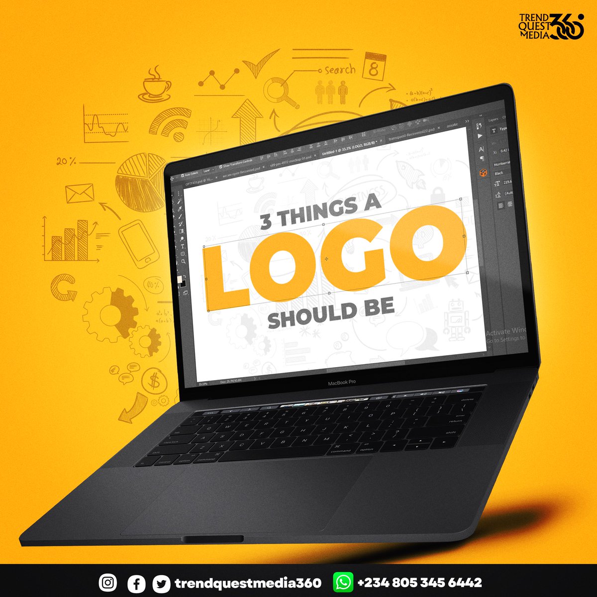 trendquesmedia's tweet photo. Three Secrets of what a LOGO should be ⤵️ https://t.co/p1Kb51KIPj