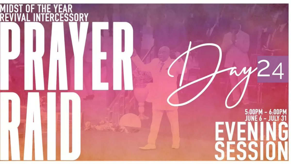 WinnersChapelNL's tweet photo. Midst Of The Year #PrayerRaid Operation - DAY 24 - Evening Session, THUR., JUNE 29TH., 2023 - Is Now LIVE Or On Demand From #Canaanland Via #Facebook :π https://t.co/5EtzU2hUxw π And Via #YouTube :π https://t.co/xeZhFdBa8D π|π https://t.co/KAXVl1M1VC π| #ASeasonOfGlory | https://t.co/rxWJAWdpse