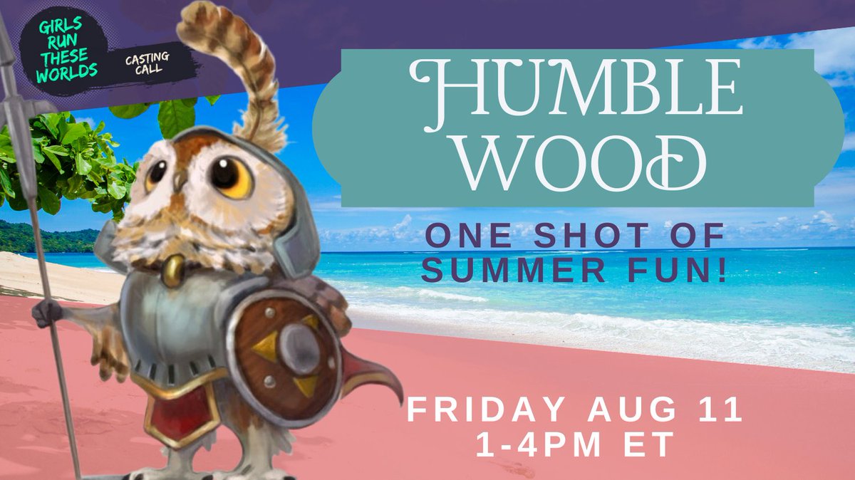 CASTING CALL: Come be a mighty hero but also be relaxed because it's a beach vacation, baby bird! Join <a href="/GhostCandle/">N.D Chenard 🇨🇦♠️ | 🔜 BigBadCon</a> for this summer funtime one-shot! forms.gle/DgXV66LH2143hc…